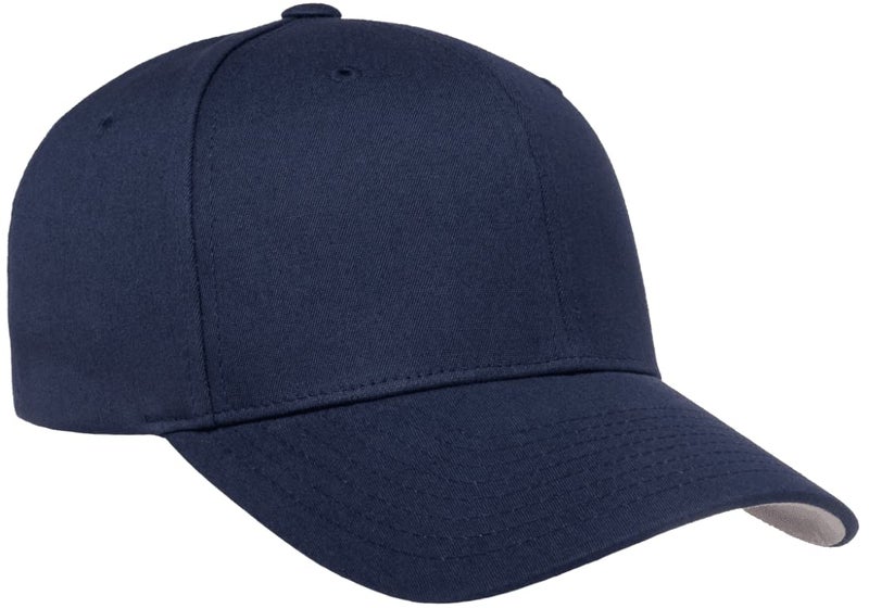 Flexfit/Yupoong Cotton Twill Fitted Cap (XX-Large, Navy) - Image 3