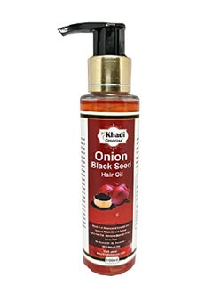KHADI Omorose Onion Black Seed Hair Oil Controls Hair Fall Fights Dandruff Makes hair Stronger & Shiny 100 Ml  - Image 2