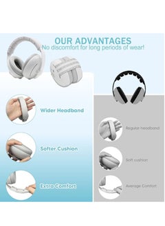 Rightsure Baby Soundproof Earmuffs, 2 In 1 Baby Head-Mounted Ear Defenders, Baby Ear Protection Noise Cancelling Headphones, for 3-24 Months Baby and Toddler Sleeping Studying  - Image 2