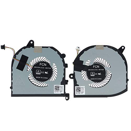 TRADOCK Replacement CPU & GPU Cooling Fan for Dell XPS 15 9570 7590 Precision 5530 008YY9 0TK9J1 TK9J1 08YY9 - Image 1