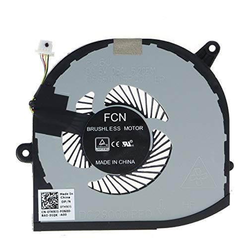 TRADOCK Replacement CPU & GPU Cooling Fan for Dell XPS 15 9570 7590 Precision 5530 008YY9 0TK9J1 TK9J1 08YY9 - Image 5