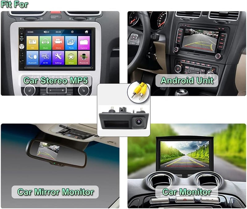 GreenYi Vehicle Backup Camera with Dynamic Intelligent Trajectory for Audi and VW Models - Image 4