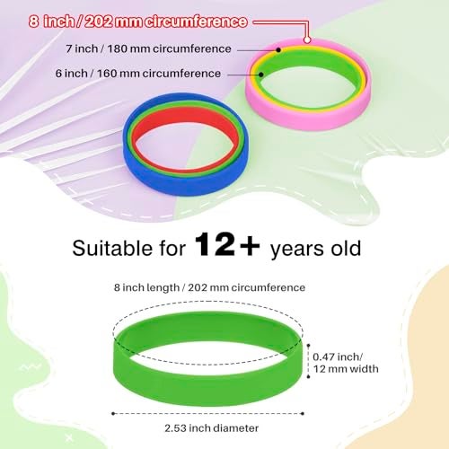 LVNRIDS 25 PCS Purple Silicone Elastic Wristbands Bracelet Blank Rubber Wrist bands Bracelets Sports Bulk for men women - Image 3