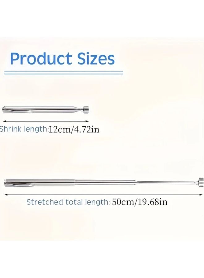 Silver 3 In 1 Telescopic Magnetic Clamp Non Electric For Car And Construction - Image 4