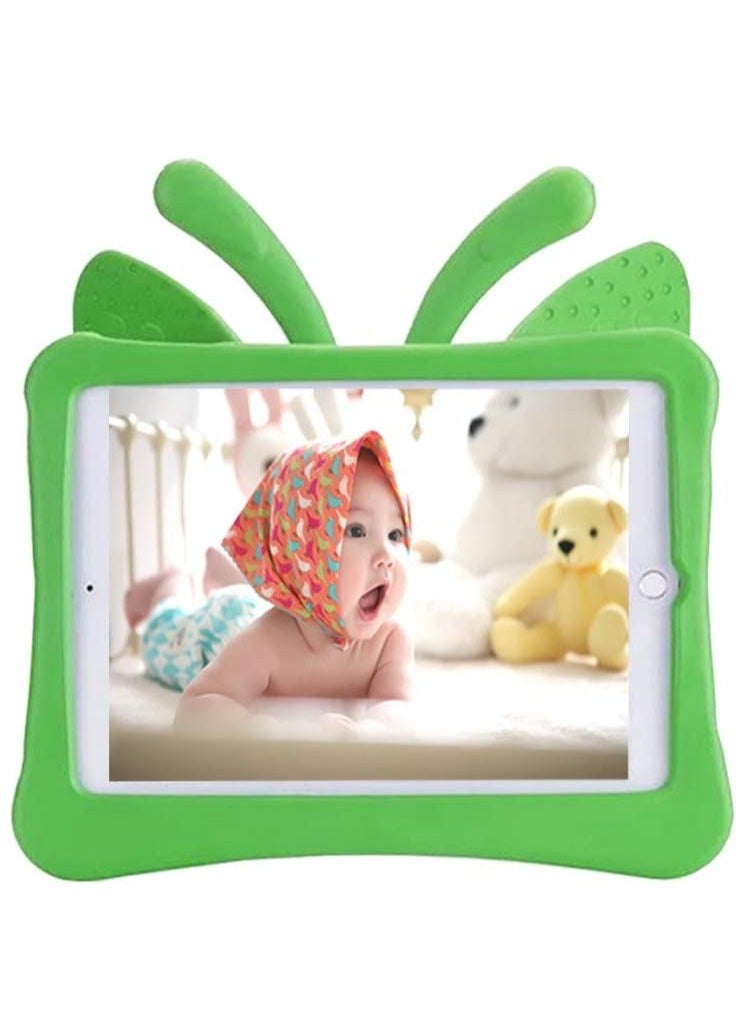ELTRAZONE iPad 6th Generation Case for Kids, iPad 9.7 inch Case, Light Weight Shockproof EVA Foam Protective Tablet Stand Cover Holder for Apple iPad Air/Air 2 iPad 9.7 2017/2018 - Cute Butterfly,Green - Image 3