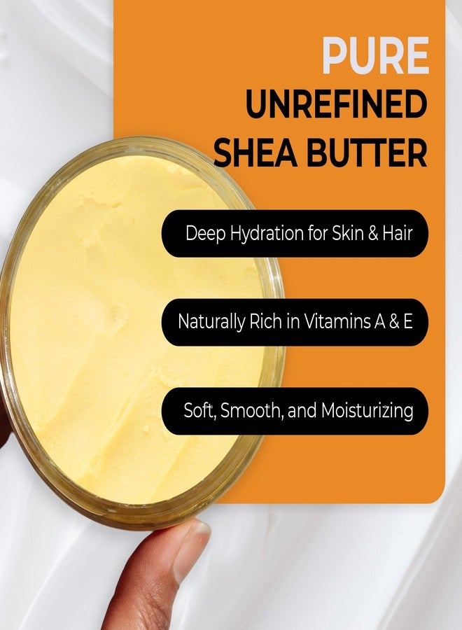 را كوزماتكس زبدة الشيا النقية 100% من RA COSMETICS، لون عاجي - 8 أونصة | زبدة جسم طبيعية ونقية 100% لبشرة مشرقة | مرطب فائق الترطيب للبشرة الجافة، وعلامات التمدد، والتجاعيد، والعيوب - مصدرها غانا - Image 2