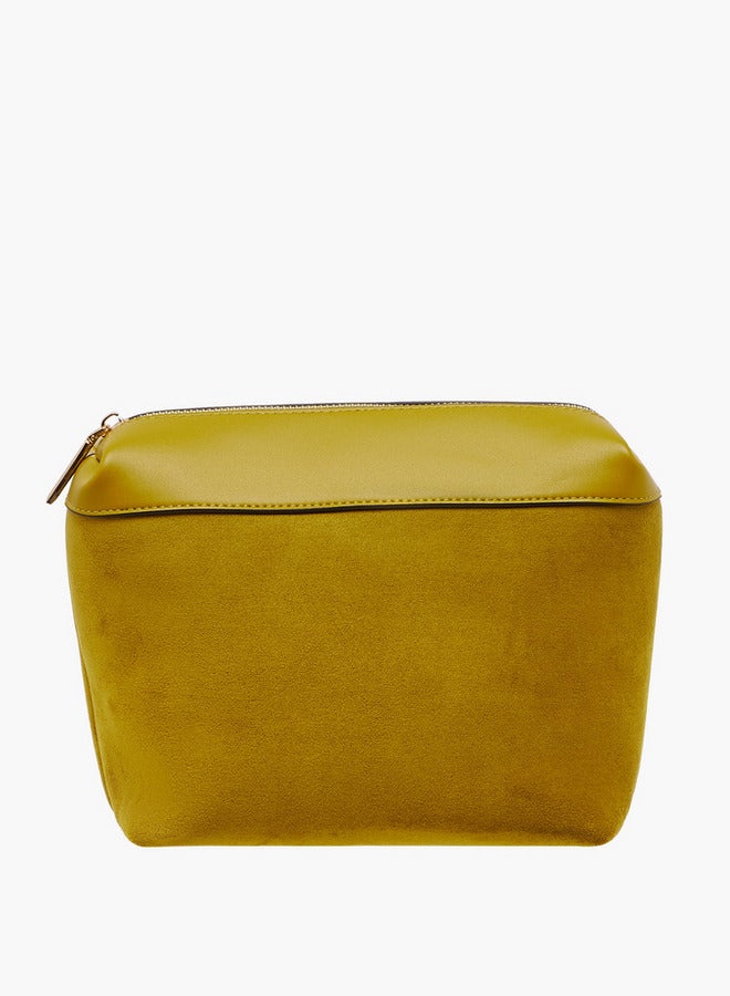 Celeste Panelled Tote Bag with Double Handle and Pouch  - Image 5