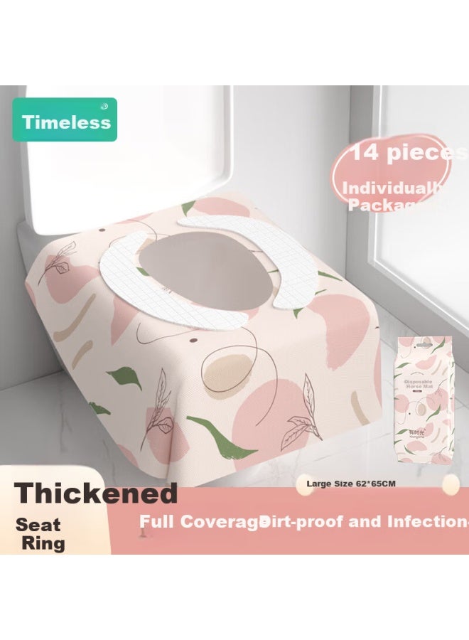 Toilet Seat Cover Full Coverage Inserted Seat Paper Mat Maternity Postpartum Toilet Seat Cover Travel Hotel
