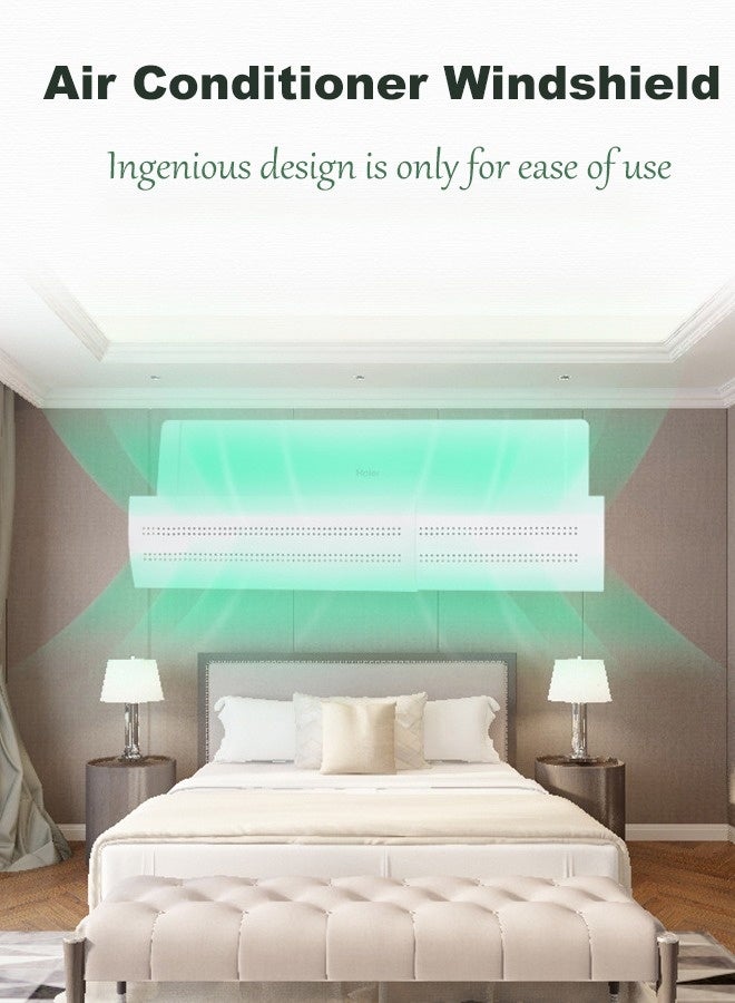 Laravel Adjustable Airflow Deflector for Split A/C Anti Direct Wind Deflector Adjustable Size to Fit Sizes 56 to 108 cm Adjustable Without Punching - Image 2