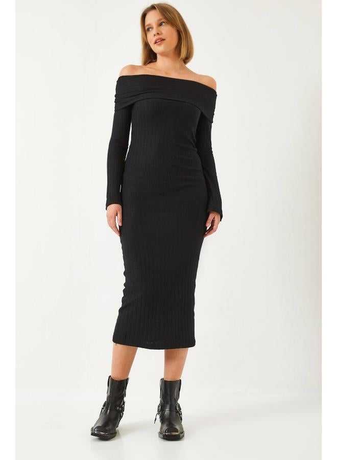 جينجر فستان ضيق مكشوف الكتفين - Image 1