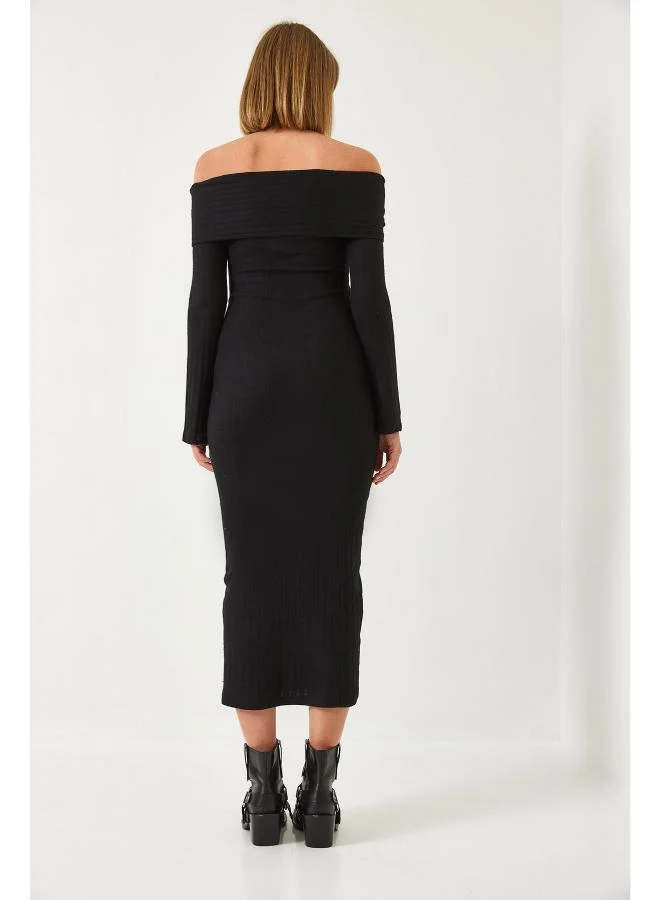 Ginger Off Shoulder Bodycon Dress