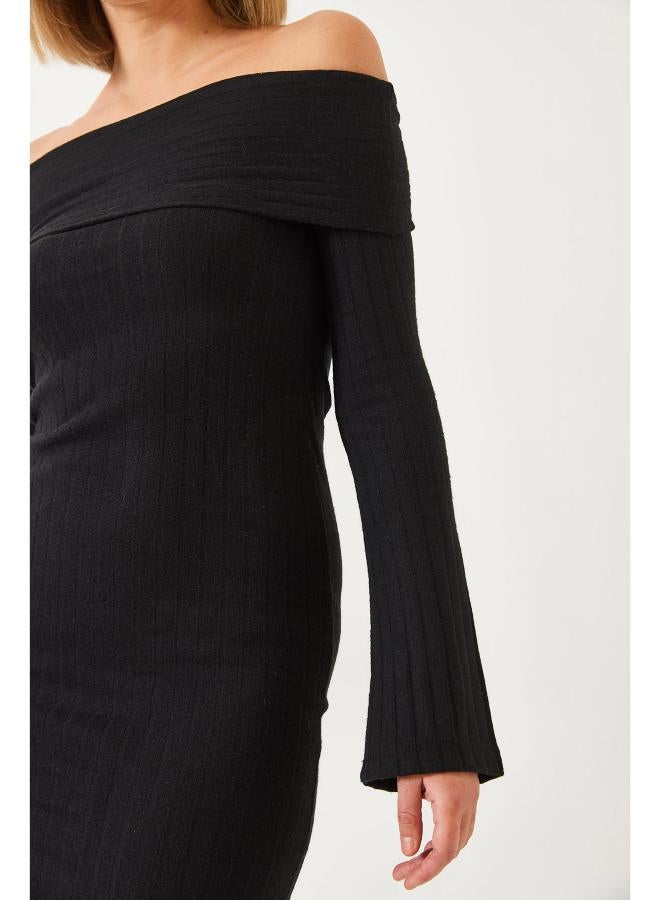 جينجر فستان ضيق مكشوف الكتفين - Image 5