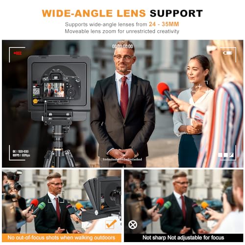 LENSGO Teleprompter for Phone Camera with Remote ControlTC7II 79 Foldable Portable Prompter APP Compatible with iOSAndroid for YouTubeInterviewOnline TeachingLive Streaming - Image 3