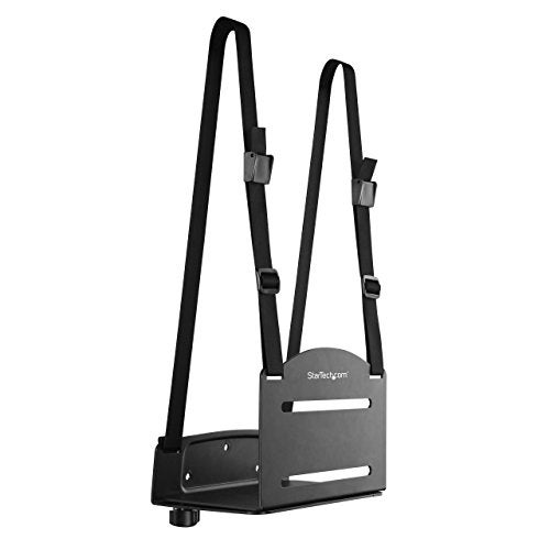 StarTech.com Wall Mount CPU Holder - Adjustable Width 4.8in to 8.3in - Metal - Computer Tower Mounting Bracket for Desktop PC (CPUWALLMNT) - Image 2