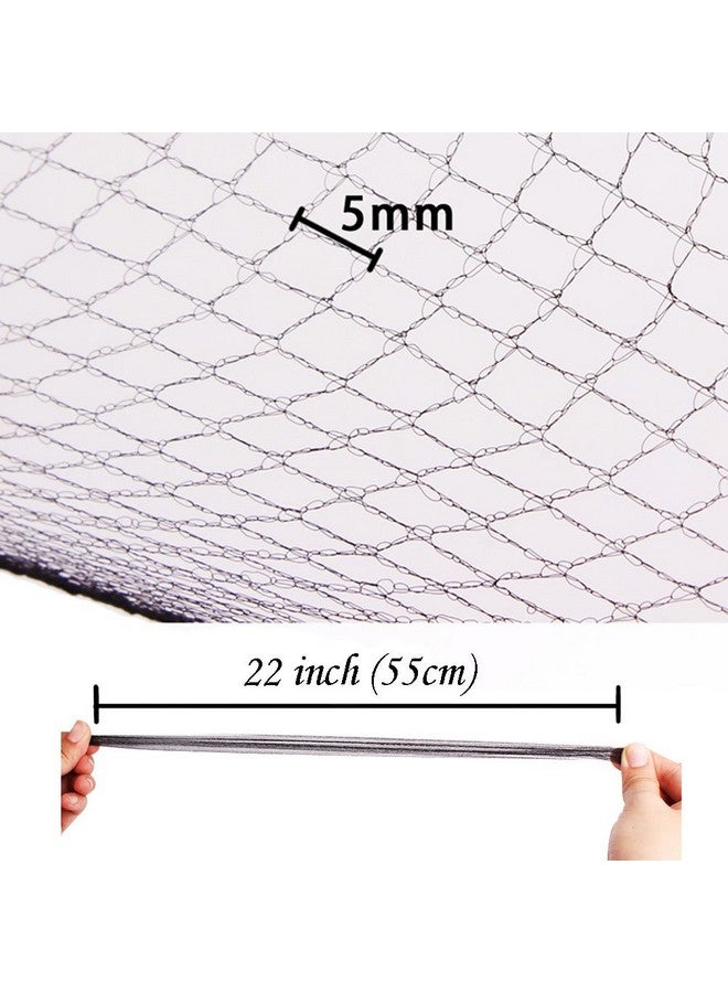 OMORFIEER Hair Nets for Buns Nets for Ballet Girls Hair Net for Wig 20 Pcs 22 inch Black - Image 4