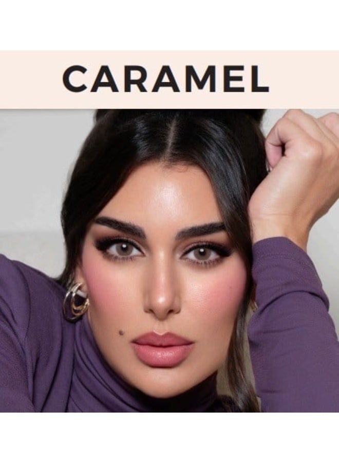 LensMe Lens Me (Caramel) 2-pack. Contact lens for 6-month use, colored contact lenses. - Image 1