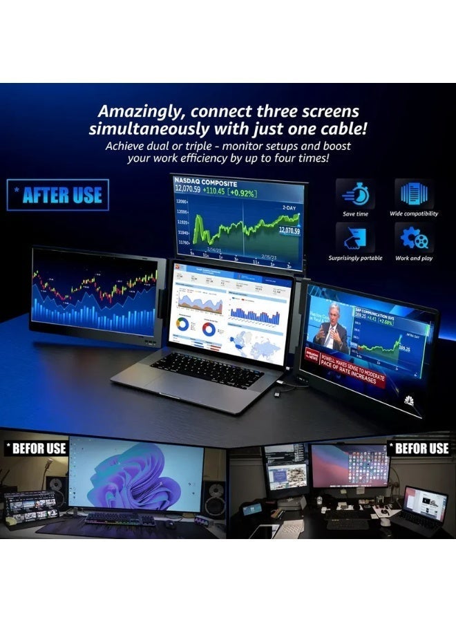 ڤي2كوم V2COM كواد فيو W3 – موسع شاشة اللابتوب - Image 5