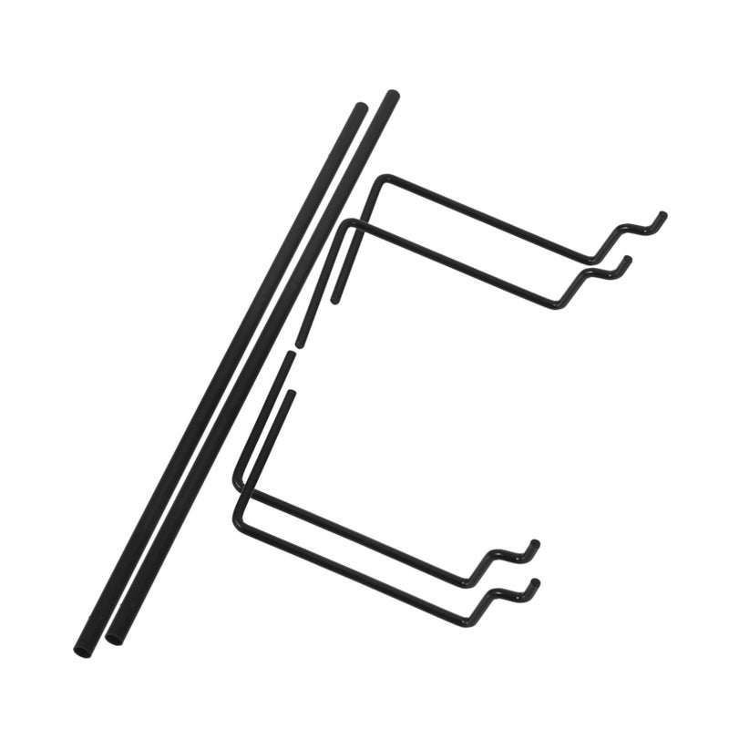 2 Pack Iron Pegboard Paper Towel Holder And Dishcloth Rack For Kitchen And Bathroom Easy Installation Multi Purpose Organization - Image 2