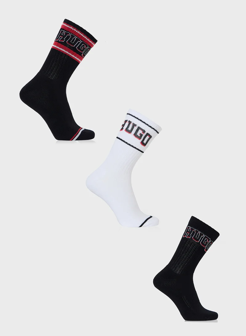 هوجو 3 Pack Logo Socks