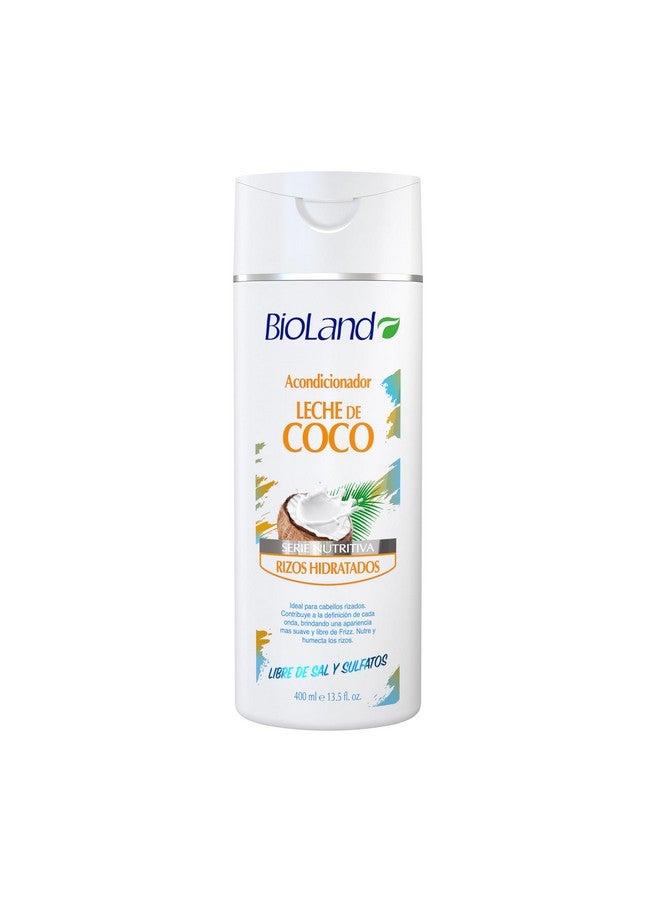 Bioland Coconut Milk Conditioner - Ultra-Nourishing Conditioner For Curly & Dry Hair - 13.53 Fl Oz (400Ml)  - Image 1