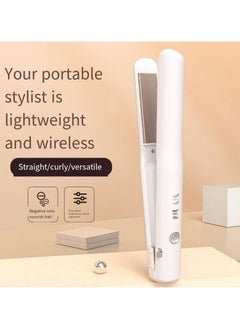 General Wireless Charging Hair Straightener & Curler – USB-Powered Portable Styling Iron  - Image 2