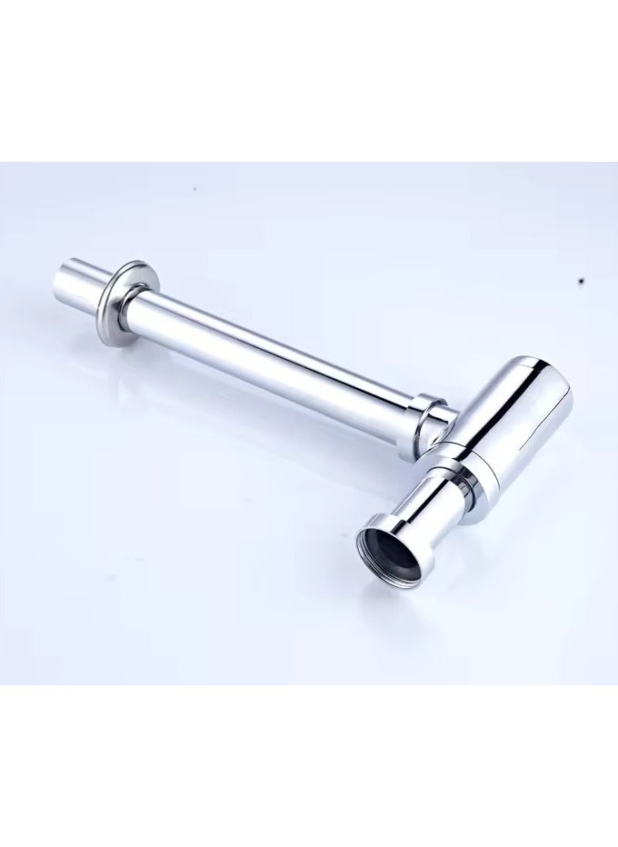 D&N - "Chrome Plated Brass Basin Bottle Trap | Siphon Drainer - Image 1