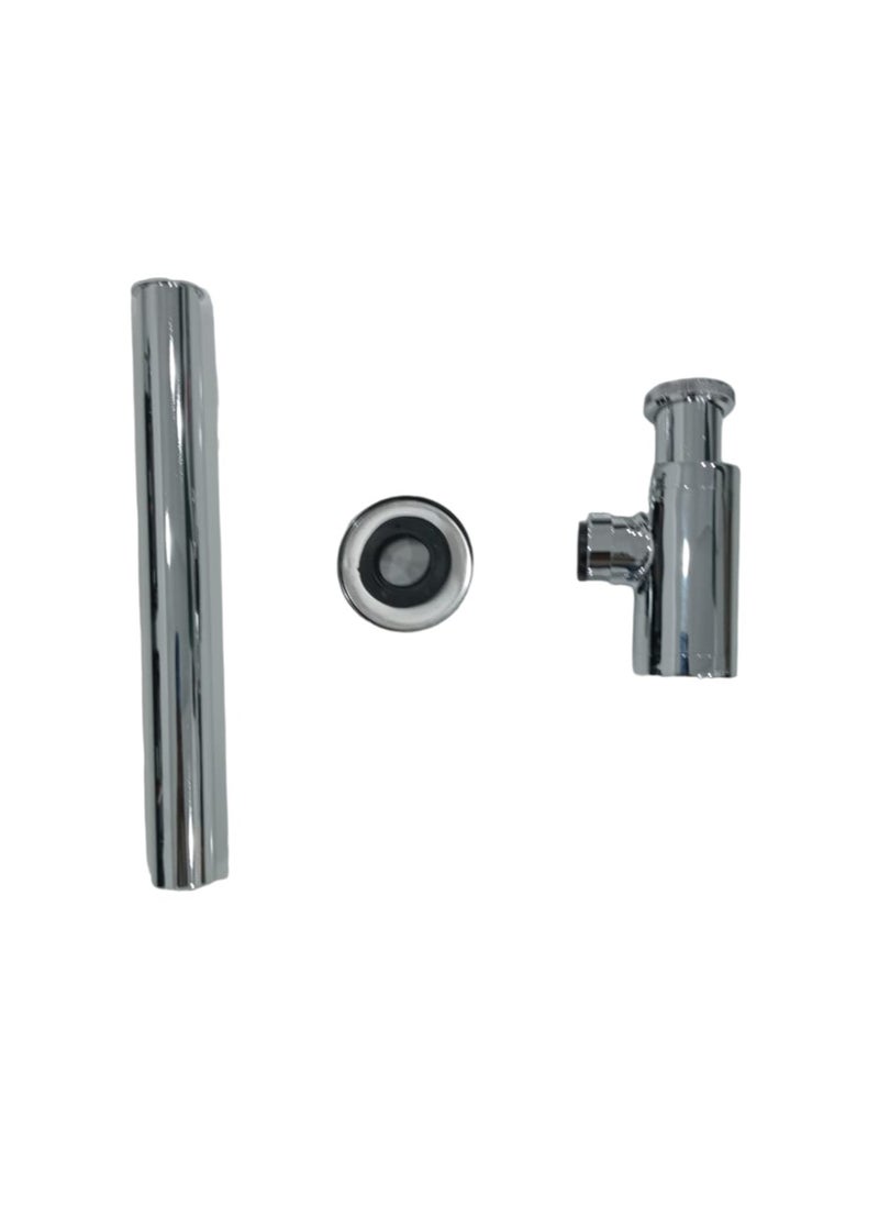 D&N - "Chrome Plated Brass Basin Bottle Trap | Siphon Drainer - Image 1