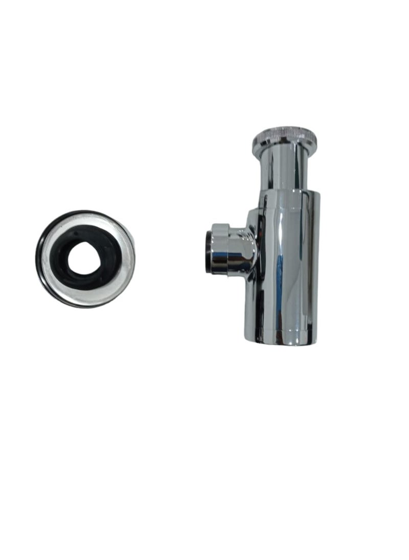 D&N - "Chrome Plated Brass Basin Bottle Trap | Siphon Drainer - Image 1