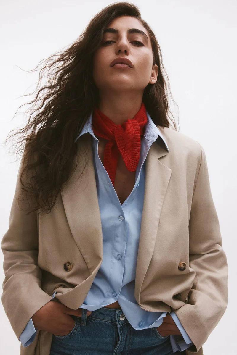 H&M Knitted triangle scarf