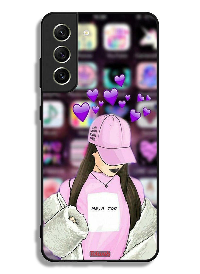 Tolwak Samsung Galaxy S21 FE 5G Protective Case Cover Anti Social Club - Image 3