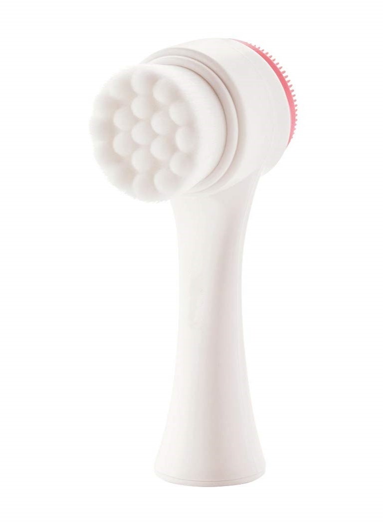 فرشاة تنظيف وجه وردية ثنائية الحركة - Image 1