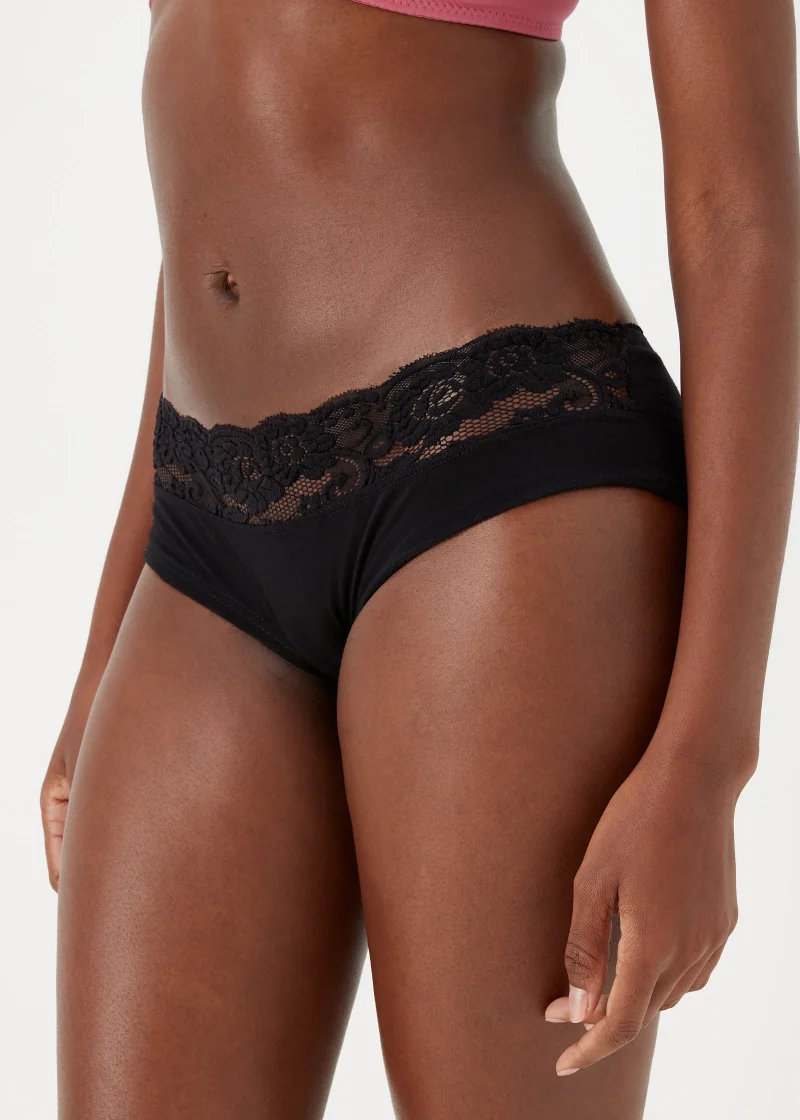 Matalan 4 Pack Lace Trim Short Knickers
