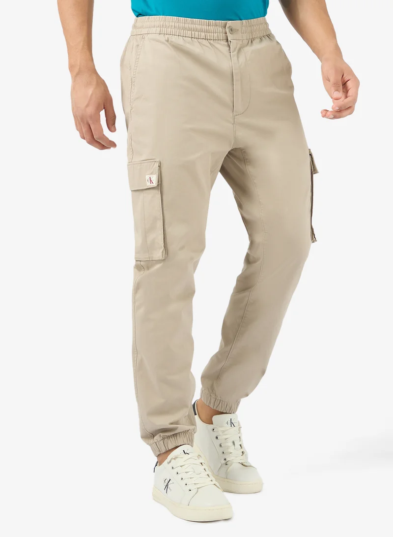 Skinny Twill Cargo Pants