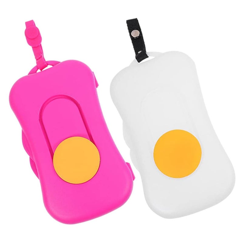 Portable Wipe Dispenser Tissue Holder 2Pcs For Travel Stroller Diaper Bags - Image 2