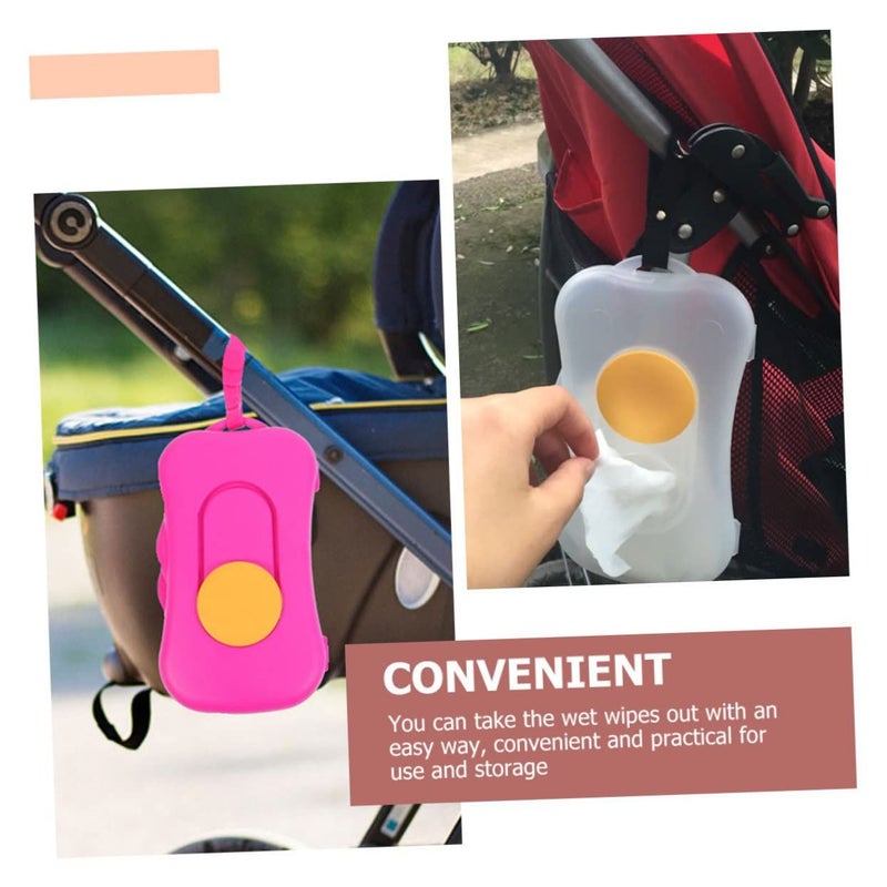 Portable Wipe Dispenser Tissue Holder 2Pcs For Travel Stroller Diaper Bags - Image 5