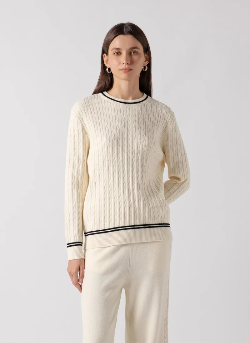 شايبس CONTRAST CABLE KNIT SET