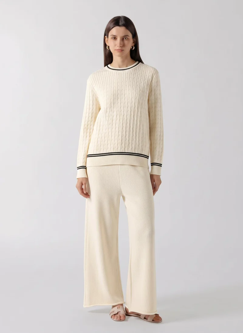 شايبس CONTRAST CABLE KNIT SET
