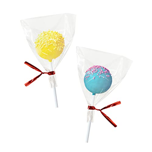 XLSFPY 100PCS Clear Cellophane Treat Bags with 100PCS Twist Ties, 3x4 OPP Rice Crispy Bags for Gift Goodie Favor Candy Cake Pop Birthday Party Cookies Christmas New Year Wedding Party (3'' x 4'') - Image 4