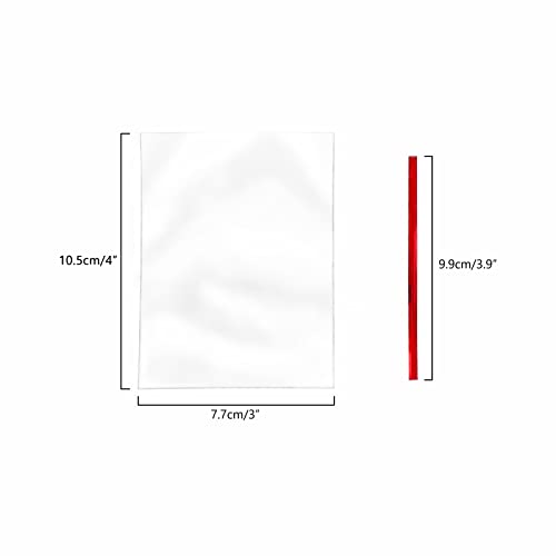 XLSFPY 100PCS Clear Cellophane Treat Bags with 100PCS Twist Ties, 3x4 OPP Rice Crispy Bags for Gift Goodie Favor Candy Cake Pop Birthday Party Cookies Christmas New Year Wedding Party (3'' x 4'') - Image 5
