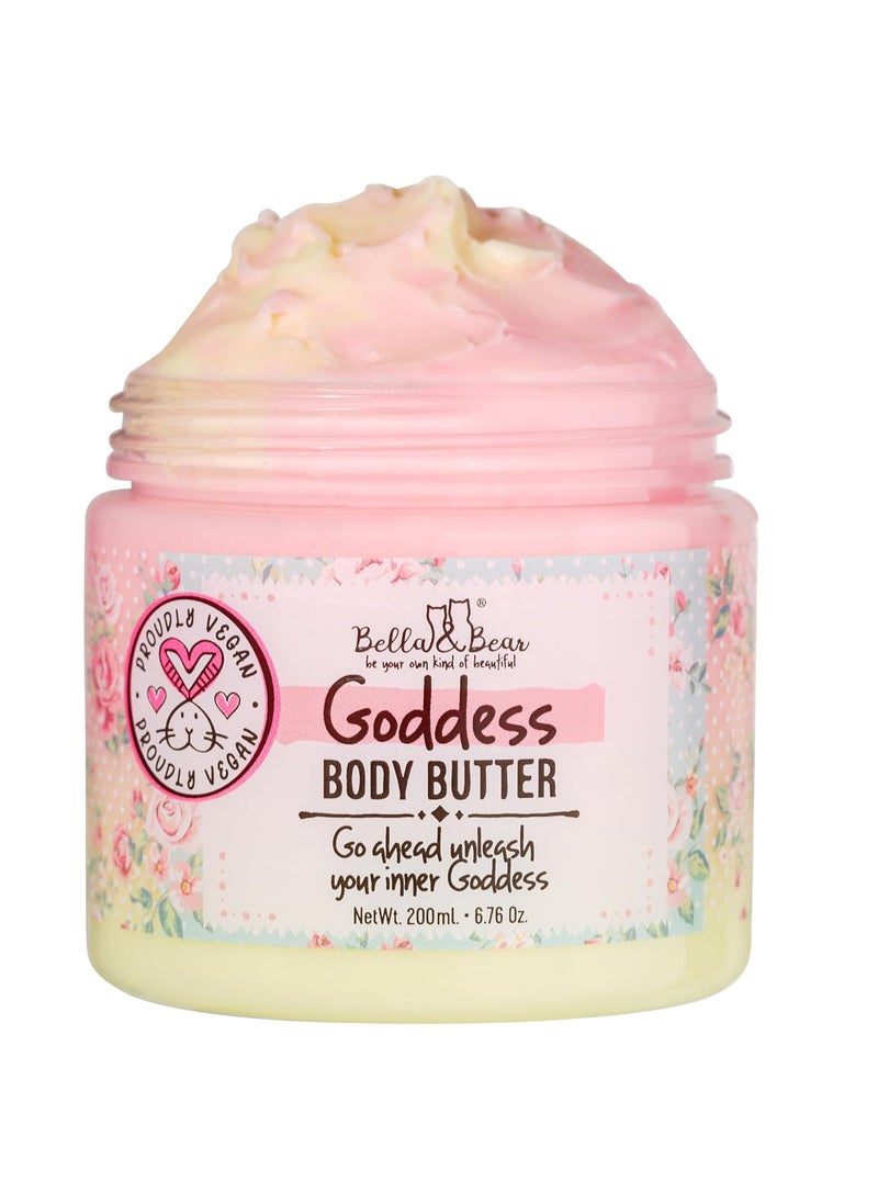 Bella and Bear Bella  Bear Goddess Body Butter Scar Cream  Skin Care Moisturizer  Pure Smoothing Beauty Product CrueltyFree Vegan Butter with Natural Ingredients  Hydrate Skincare for Dry Skin 