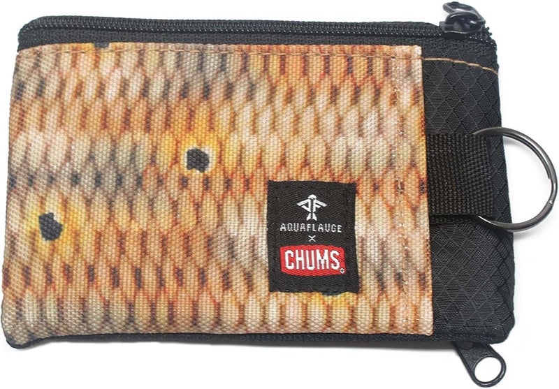 Surfshorts Wallet - Lightweight Slim Wallet w/RFID Blocking Card - Zippered, Minimalist Wallet w/Key Ring - Patterns