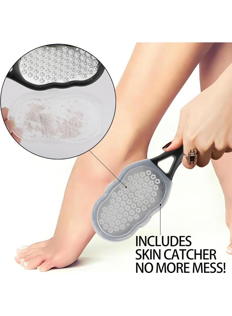 KHAJUL 1PC Stainless Steel Foot File, Professional Pedicure Tool for Callus and Dead Skin Removal on Feet and Heels, with Non-Slip Handle, Ideal for Home Foot Care, Gift for Women and Men - Image 4