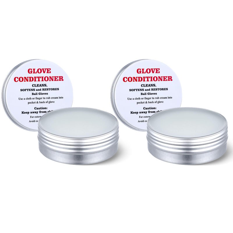 Swiffen 2 Pcs Baseball Glove Conditioner Leather Conditioner Cream Softball Baseball Glove for Break in Gloves Leather Sports Equipment Improving Flexibility - Image 1