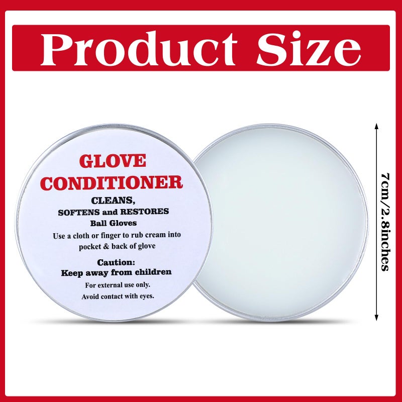 Swiffen 2 Pcs Baseball Glove Conditioner Leather Conditioner Cream Softball Baseball Glove for Break in Gloves Leather Sports Equipment Improving Flexibility - Image 2