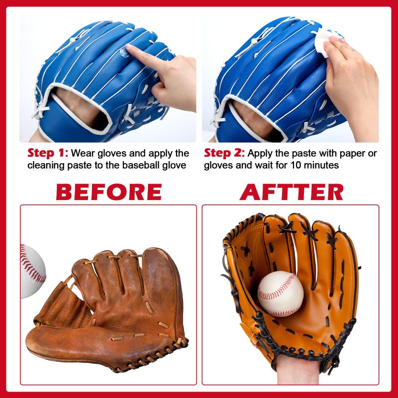 Swiffen 2 Pcs Baseball Glove Conditioner Leather Conditioner Cream Softball Baseball Glove for Break in Gloves Leather Sports Equipment Improving Flexibility - Image 5