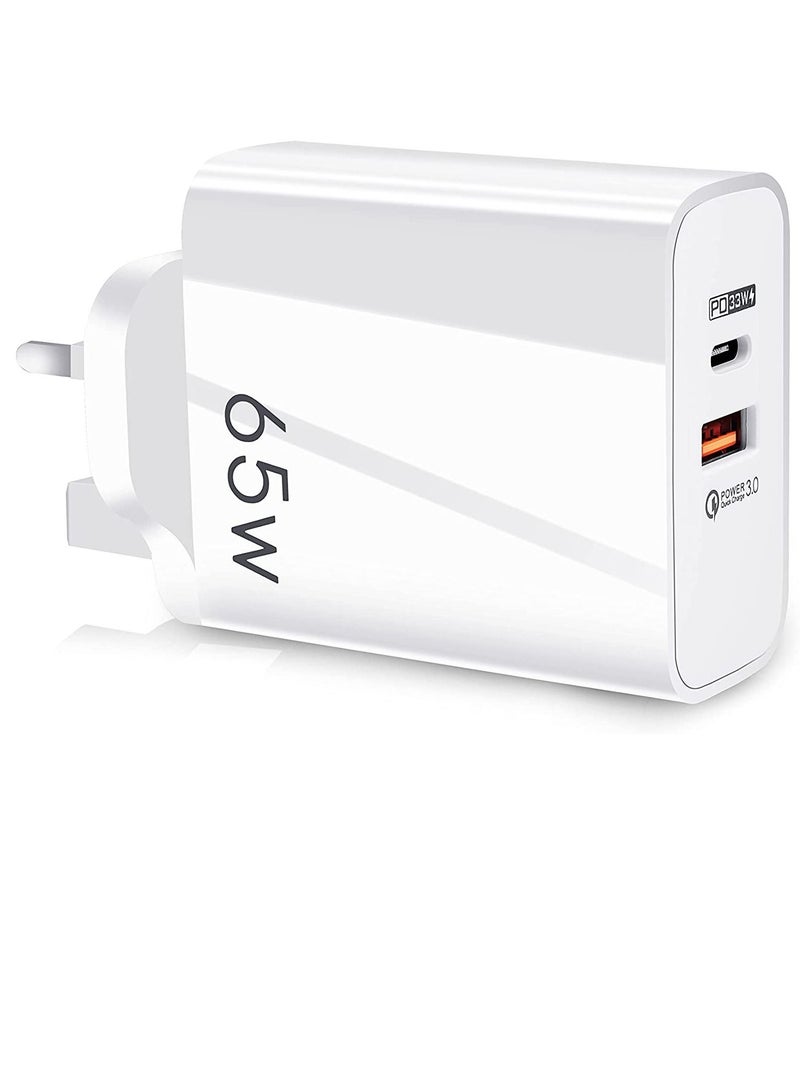 USB C Plug,Charger Type C 65W USB C Fast iphone Charger,PD3.0 Type C Super Fast Charger Wall Plug, - Image 1