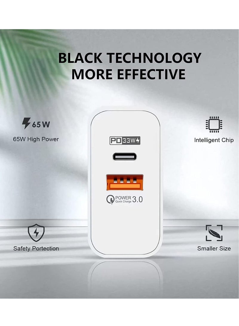 USB C Plug,Charger Type C 65W USB C Fast iphone Charger,PD3.0 Type C Super Fast Charger Wall Plug, - Image 3