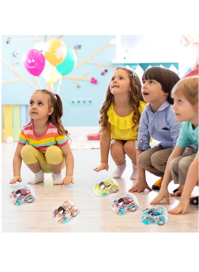 YelaJoy Pull Back Cars, 28 Pcs Mini Toy Cars Party Bag Fillers for Kids Racing Car Party Favours Toys Kids Christmas Stocking Fillers for 1 2 3 5 Year Old Boys Girls Toddlers  - Image 4