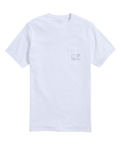 Vineyard Vines تي شيرت بجيوب قصيرة الأكمام للرجال من فينيارد فاينز، كاب أبيض، متوسط - Image 2