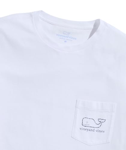 Vineyard Vines تي شيرت بجيوب قصيرة الأكمام للرجال من فينيارد فاينز، كاب أبيض، متوسط - Image 4